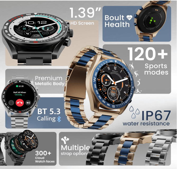 boult smartwatch features